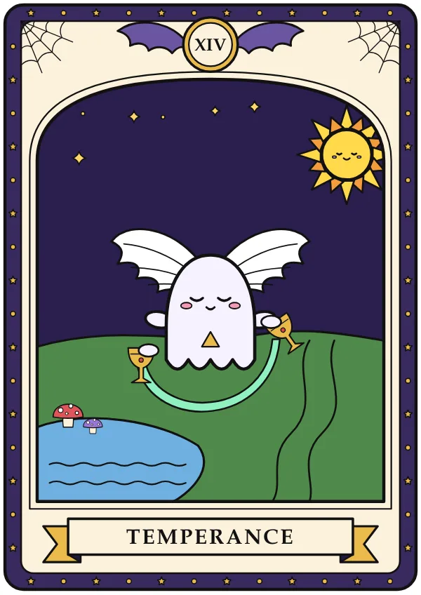 Temperance tarot card