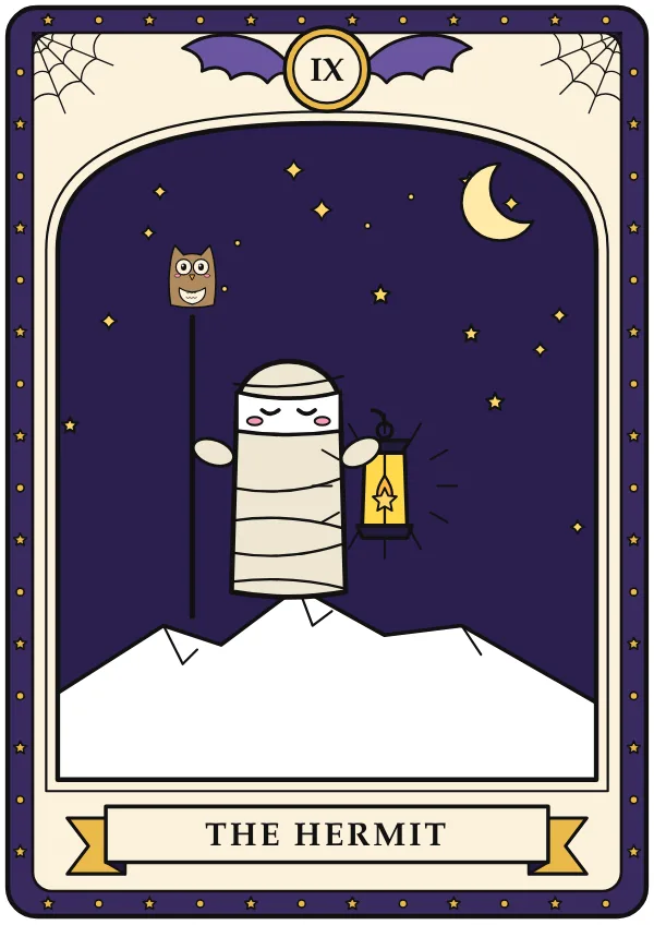 The Hermit tarot card