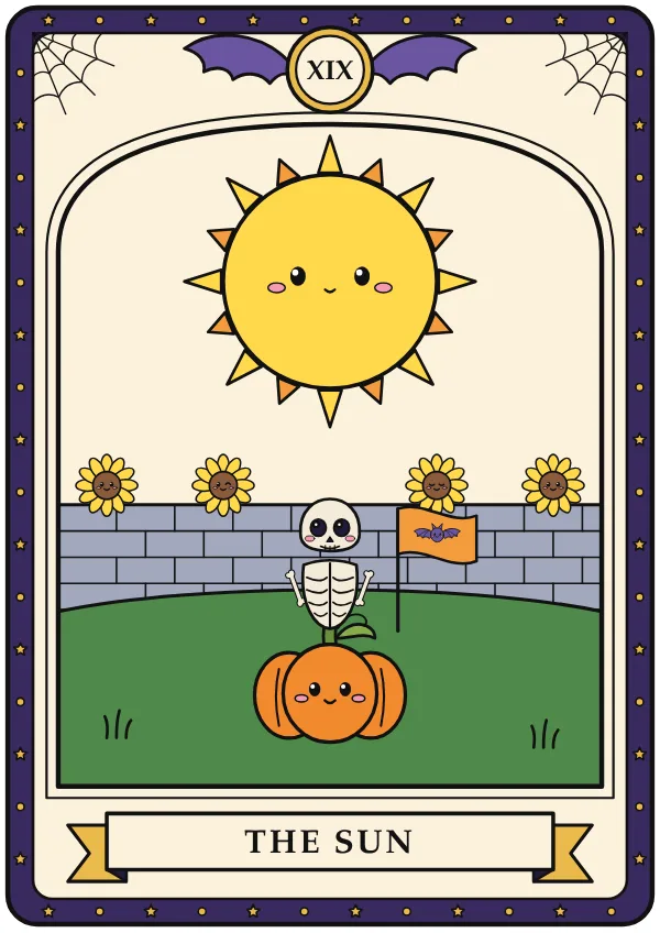 The Sun tarot card