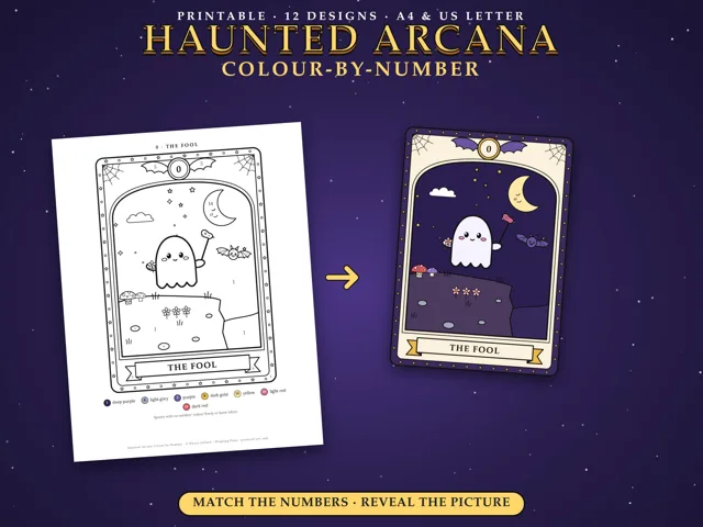 Tarot Colour-by-Number