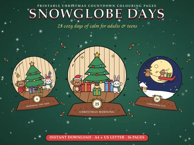 Christmas Countdown Colouring